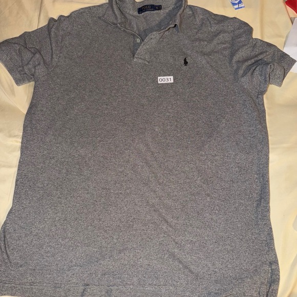 Polo Ralph Lauren Other - Polo Ralph Lauren Mens XL Heather Gray Short Sleeve Pony Logo Polo Shirt